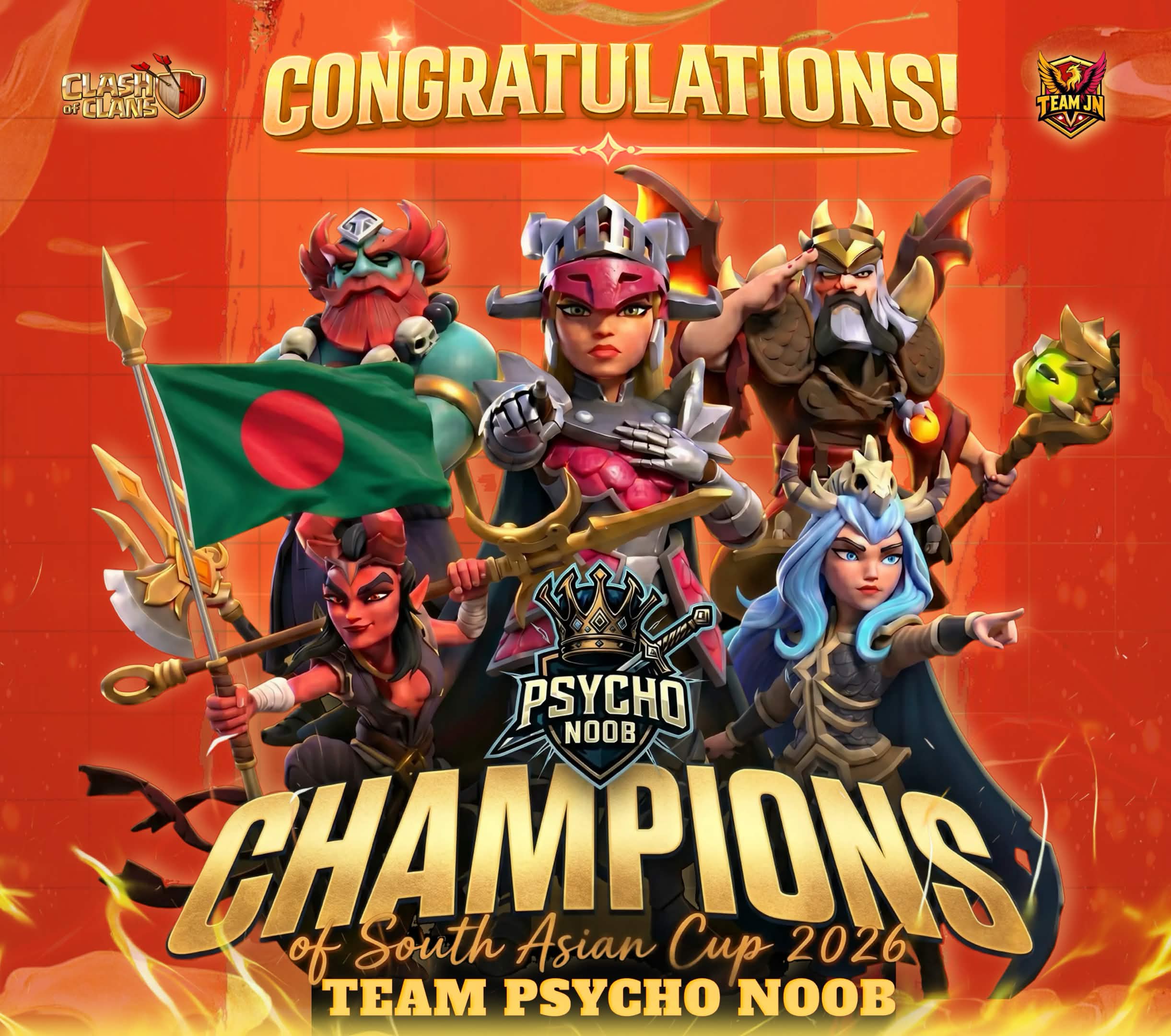 South Asian Cup Winner Poster